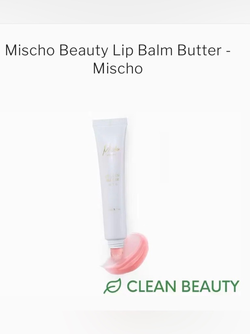 NWT Mischo Lip Balm Butter 15g NEW IN BOX NIB